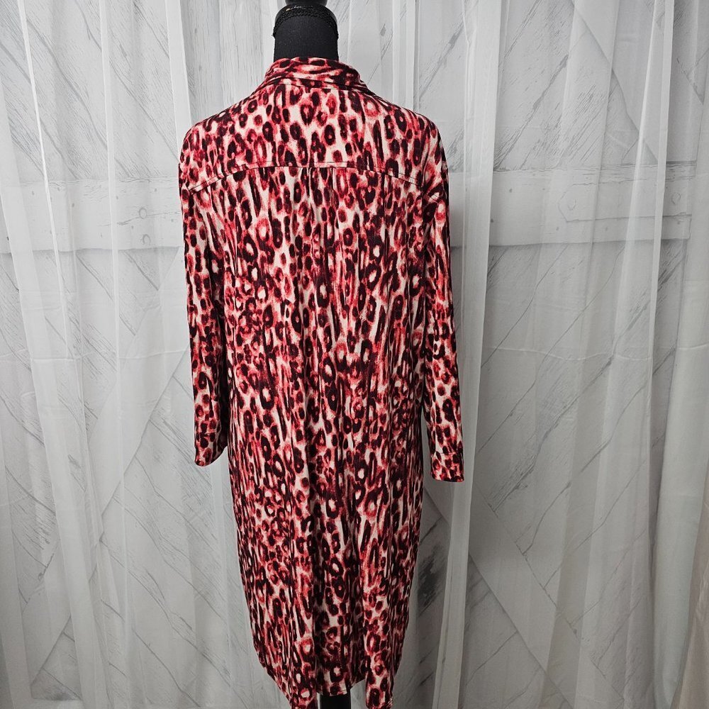 Leopard Print Red Dress - Picture 8 of 15